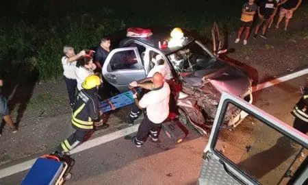 Ruta Nacional 8: Impactante choque deja heridos de Villa Cañás