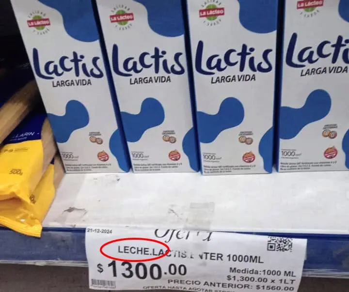Villa Cañás: Advierten sobre productos lácteos y recomiendan revisar etiquetas antes de comprar