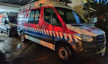 Villa Cañás: Masculino herido de arma de fuego fue trasladado de urgencia