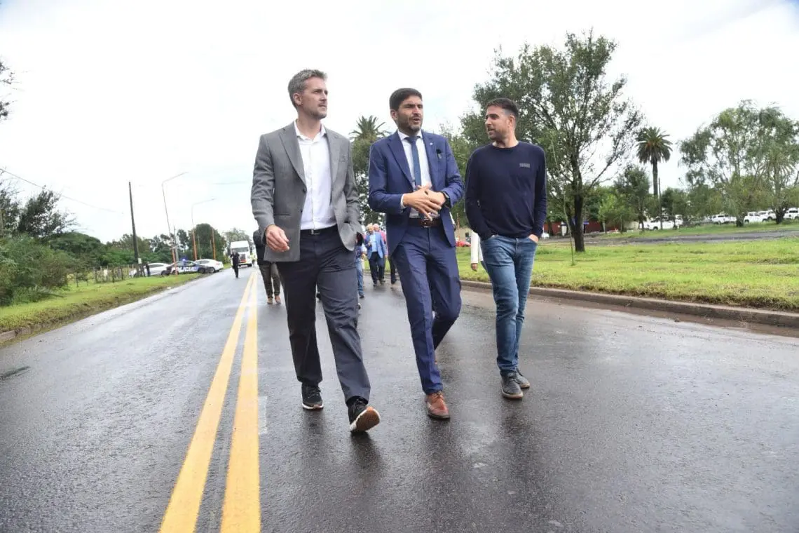 Pullaro inauguró obras viales en General López y anunció el inicio de un gasoducto