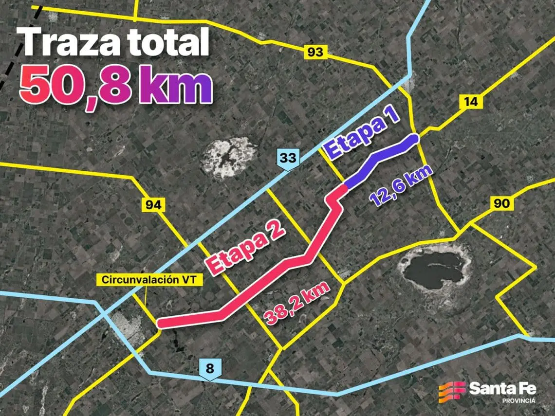 Pullaro y Enrico dieron inicio a la construcción de la nueva Ruta Provincial 96