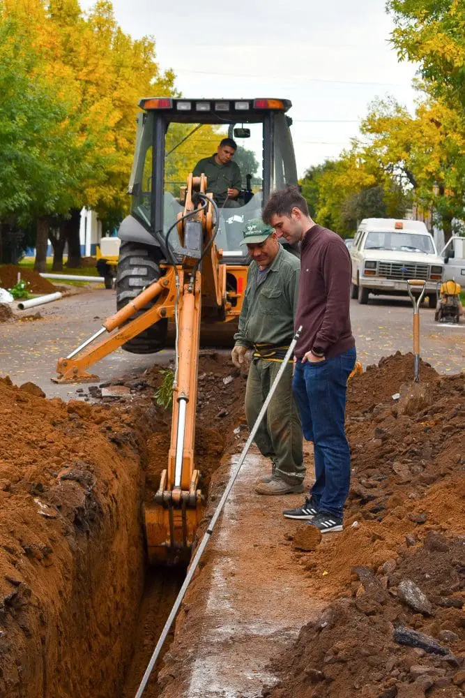 Elortondo: Avanza la segunda etapa de la red de colectoras cloacales