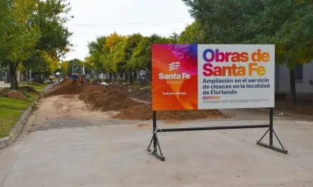 Elortondo: Avanza la segunda etapa de la red de colectoras cloacales