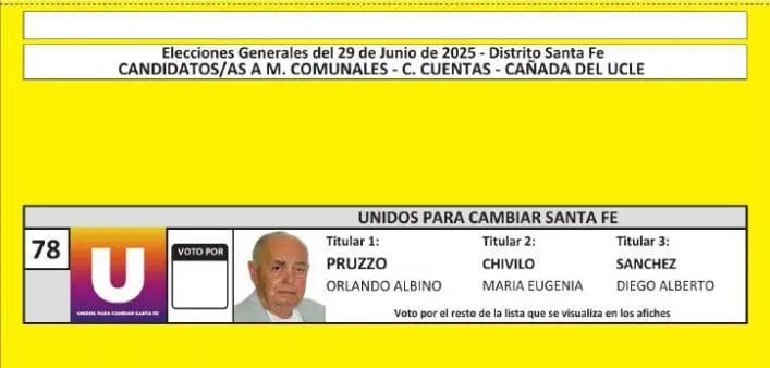 Elecciones Generales 2025: Estas son las boletas de las 31 localidades de General López