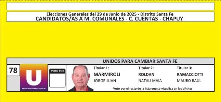 Elecciones Generales 2025: Estas son las boletas de las 31 localidades de General López