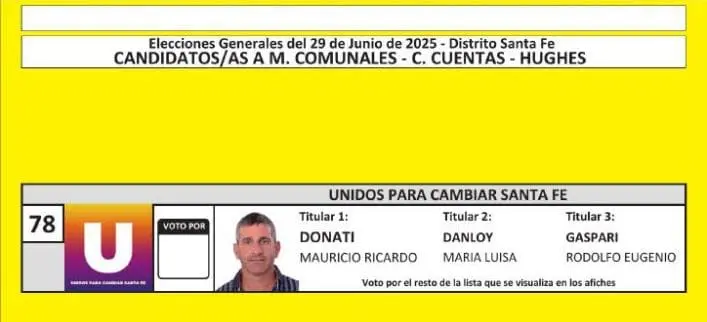 Elecciones Generales 2025: Estas son las boletas de las 31 localidades de General López