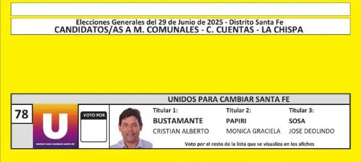 Elecciones Generales 2025: Estas son las boletas de las 31 localidades de General López