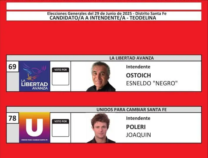 Elecciones Generales 2025: Estas son las boletas de las 31 localidades de General López