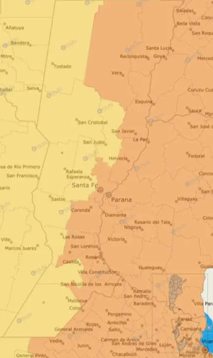 Alerta amarilla por tormentas para esta noche y naranja para la madrugada del martes 27