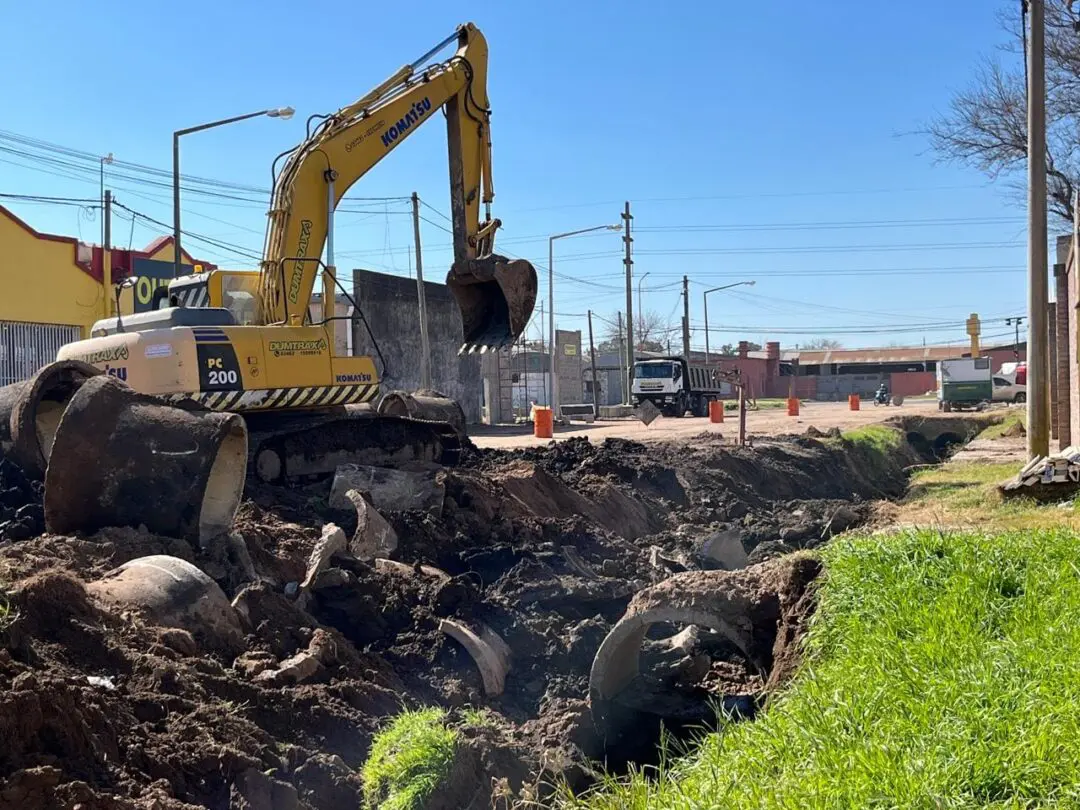 Venado Tuerto: Importante avance en el Plan Director de desagües con el inicio del emisario Dimmer