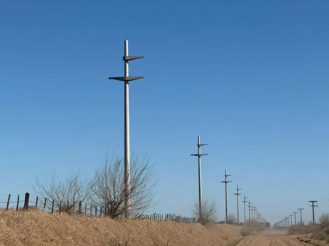 Avanza la nueva conexión eléctrica entre San Gregorio y María Teresa