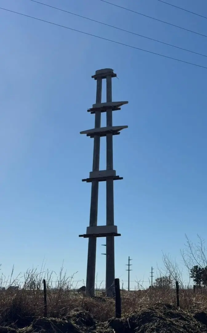 Avanza la nueva conexión eléctrica entre San Gregorio y María Teresa