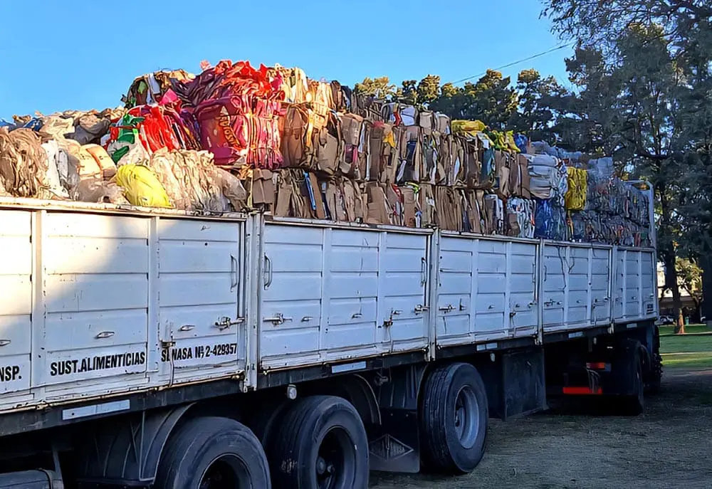 Villa Cañás: El municipio entregó 19.381 kilos de materiales reciclables