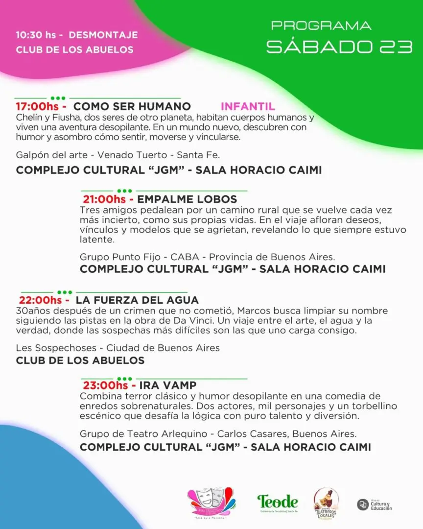 Encuentro Interprovincial de Teatro: Programa y obras destacadas Encuentro Interprovincial de Teatro: Programa y obras destacadas