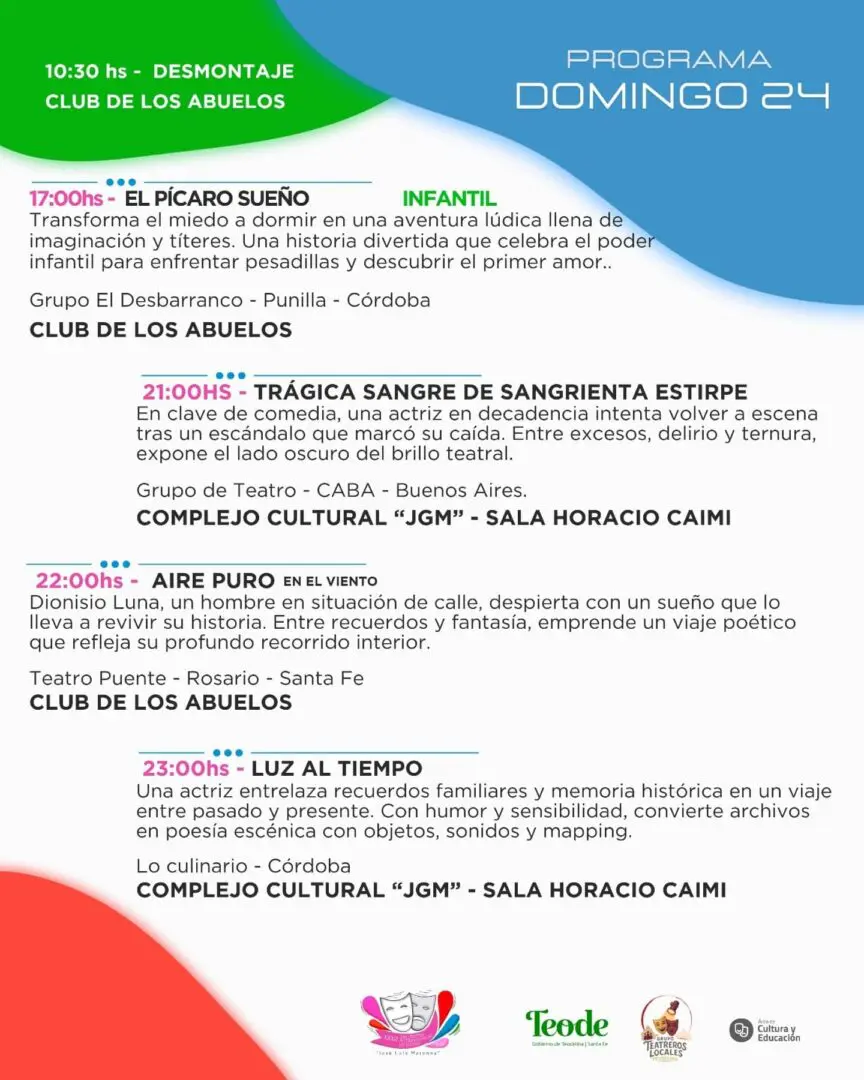 Encuentro Interprovincial de Teatro: Programa y obras destacadas Encuentro Interprovincial de Teatro: Programa y obras destacadas