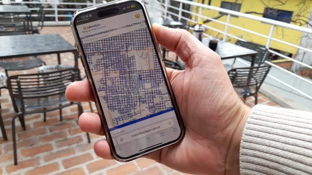 Litoralgas publicó en internet los mapas de su red