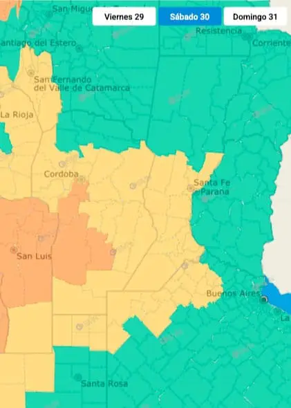 Santa Rosa se viene con alertas amarillas y naranja por fuertes tormentas Santa Rosa se viene con alertas amarillas y naranja por fuertes tormentas