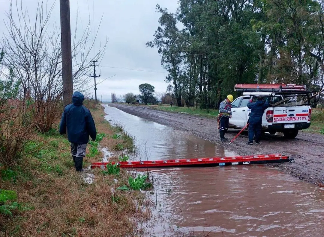 Rápida respuesta de la EPE ante el temporal que azotó a la provincia