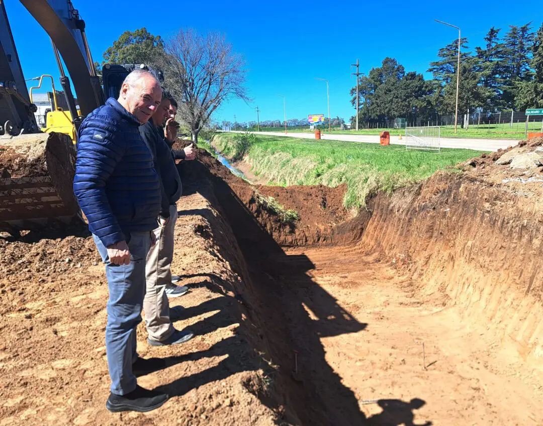 Villa Cañás: Nueva obra de desagüe