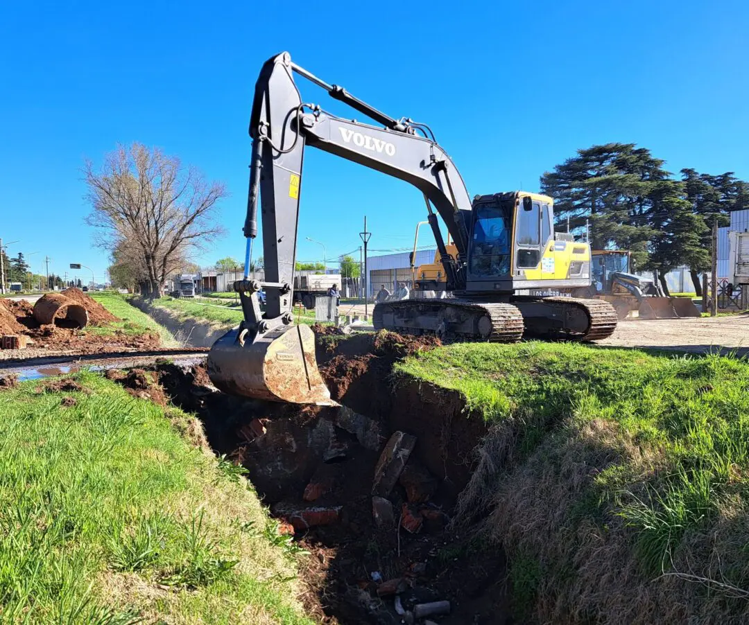 Villa Cañás: Nueva obra de desagüe Villa Cañás: Nueva obra de desagüe