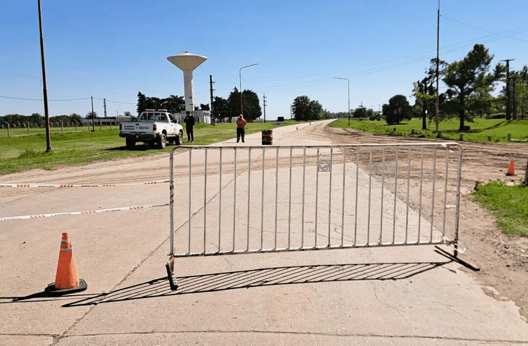 Villa Cañás: Reducción de calzada en Ruta 94 por obras de construcción de dársenas