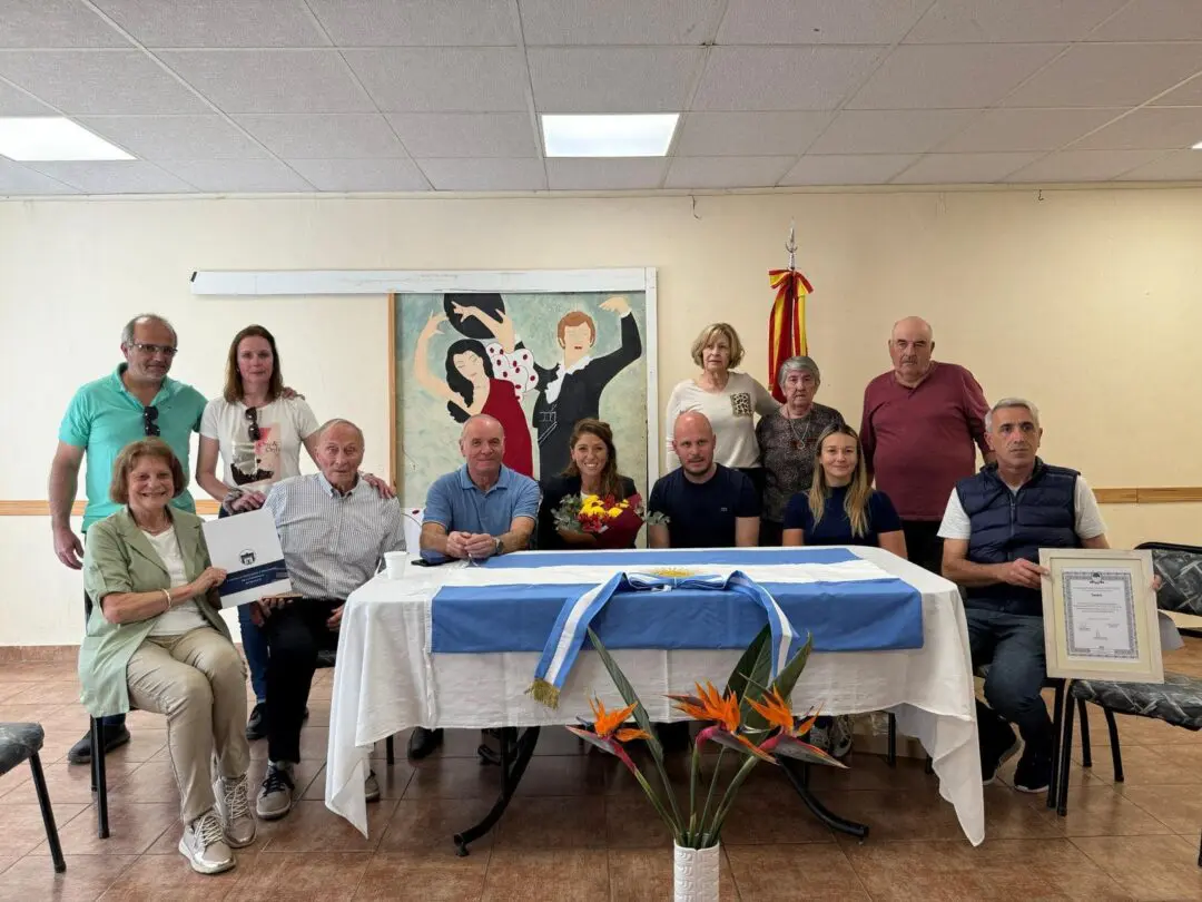 Villa Cañás: Galnares homenajeó a José María Novell y ratificó su compromiso con las instituciones