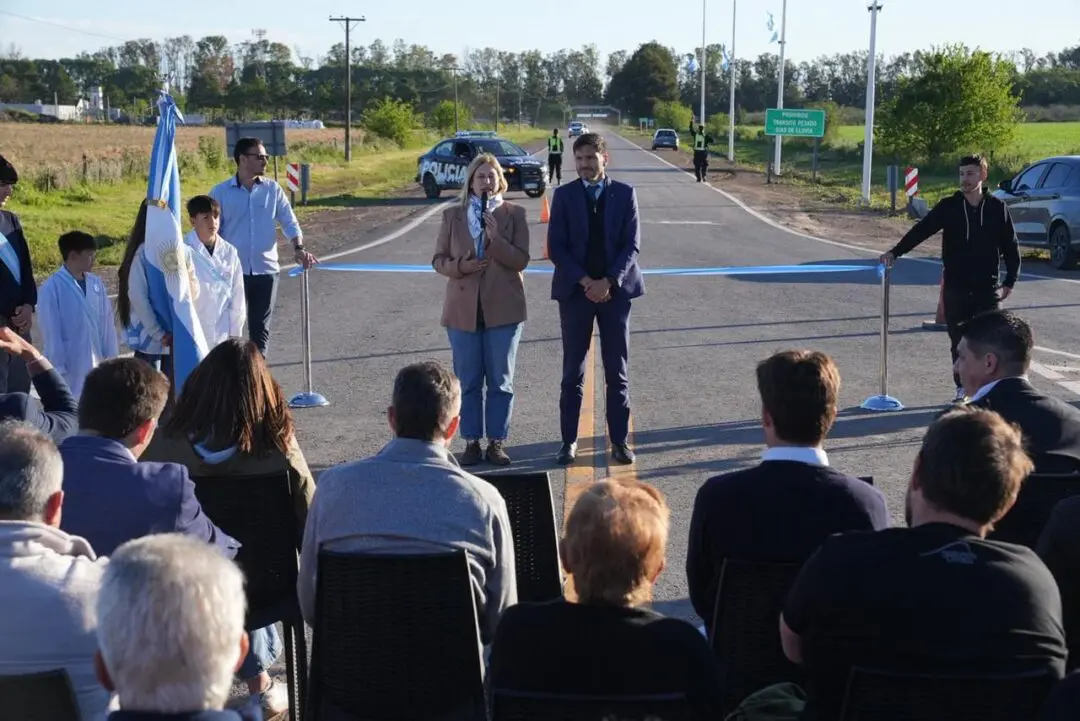 Pullaro y Scaglia inauguraron obras viales en una amplia zona del sur provincial