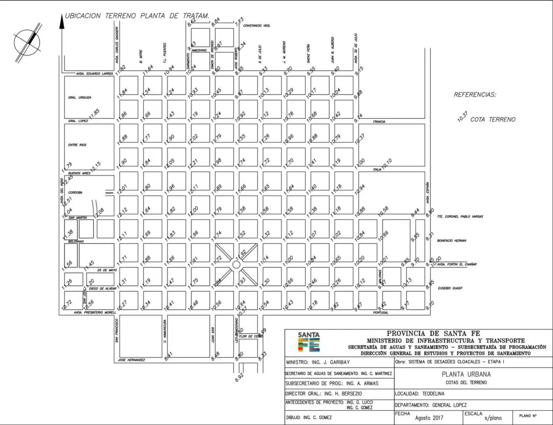 Teodelina: Comienza la segunda etapa de la red de cloacas con trabajos de nivelación