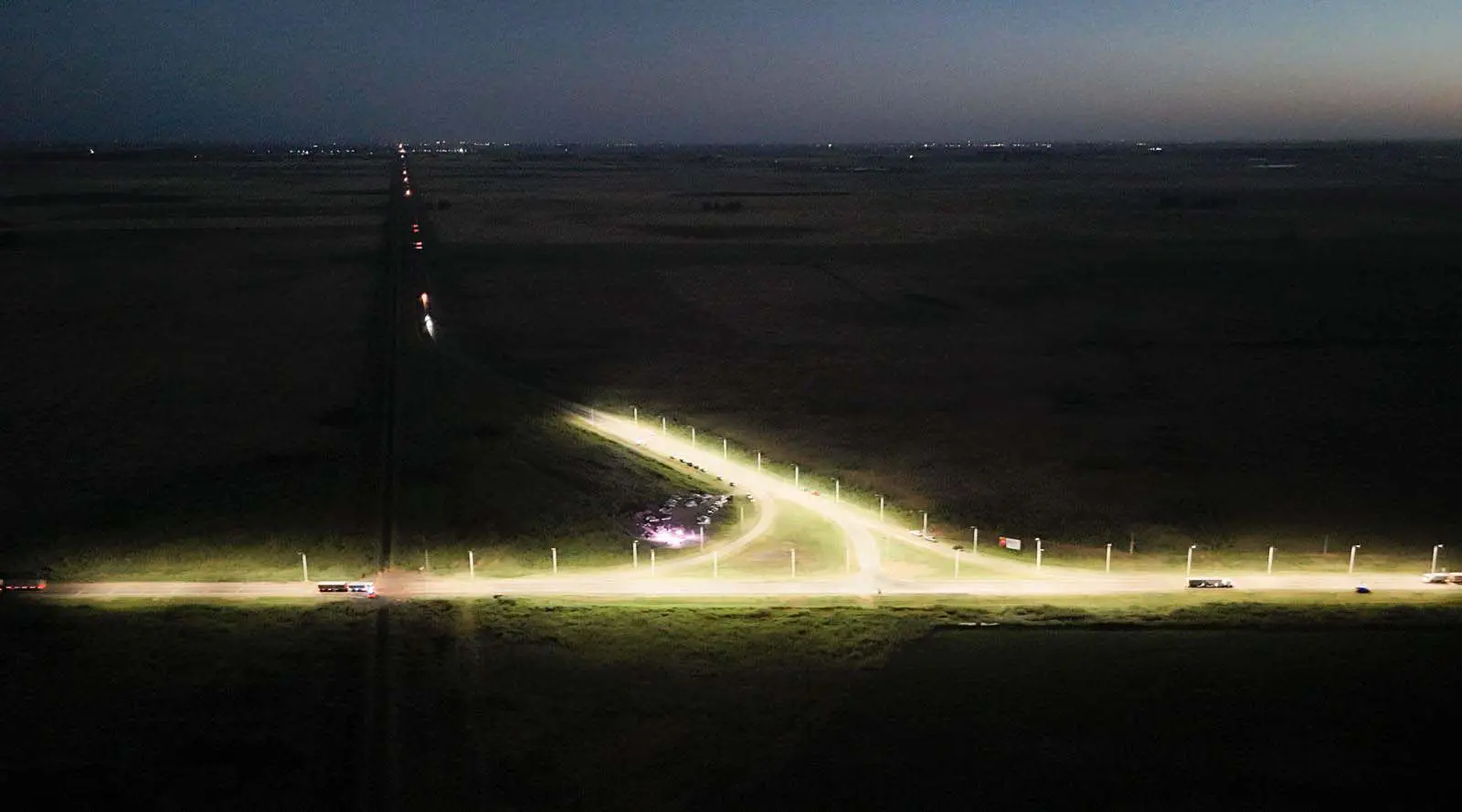 Labordeboy: Pullaro inauguró iluminación del enlace entre las rutas 90 y 93