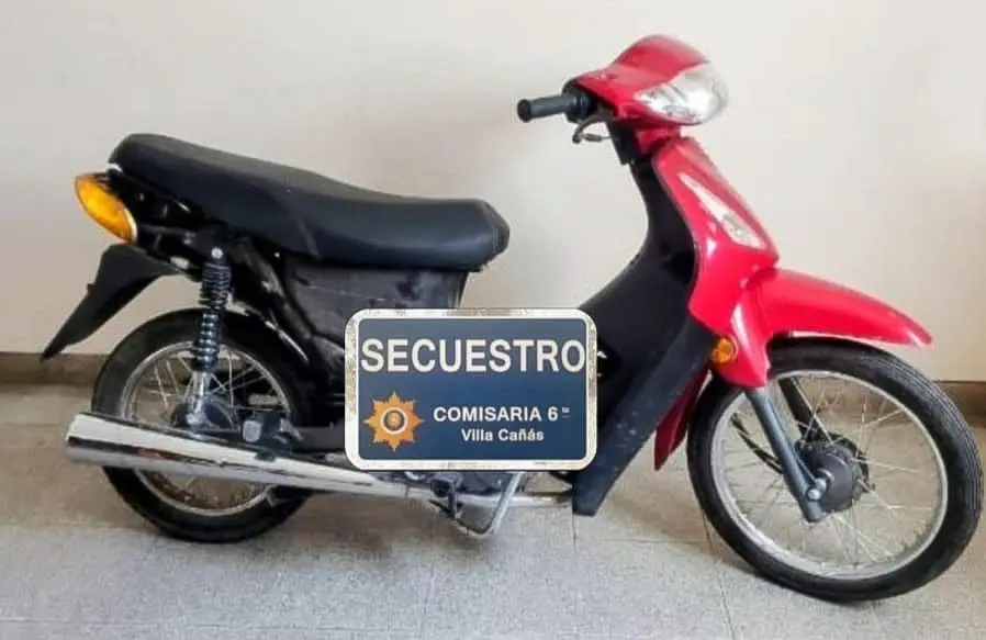 Villa Cañás: Recuperan una motocicleta robada y notifican a un menor