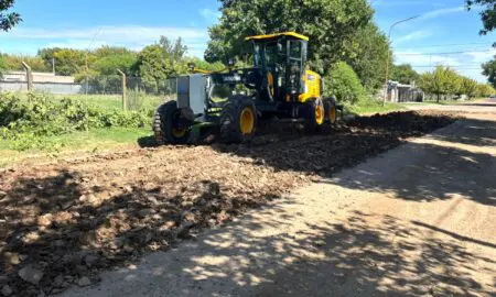 Villa Cañás: Comenzó la pavimentación de Calle 61 entre 56 bis y 58