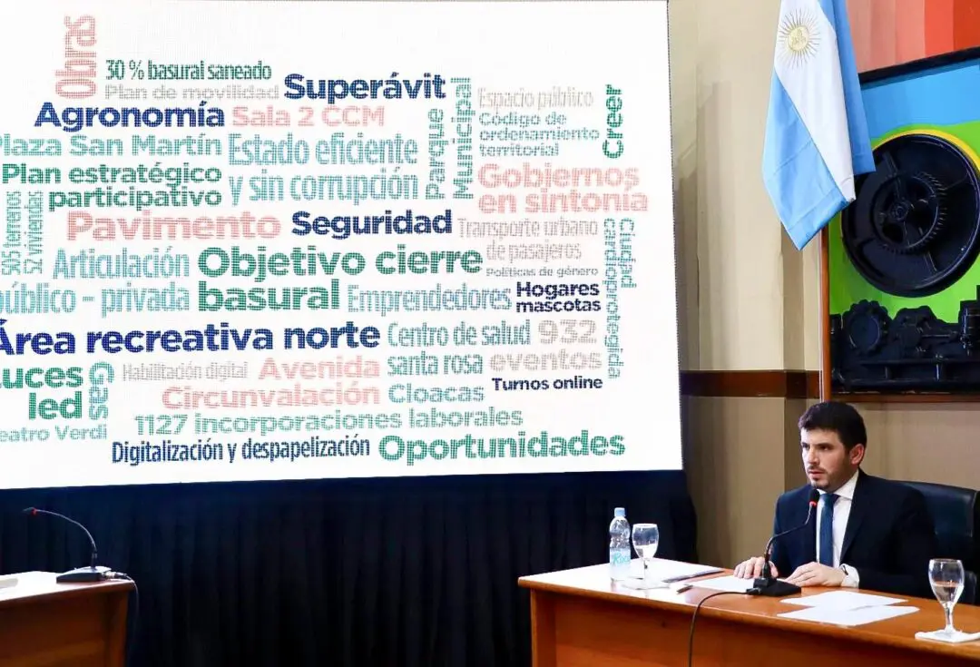 Venado Tuerto: Con obras, anuncios y proyectos estrátigico, Chiarella abrió el período legislativo