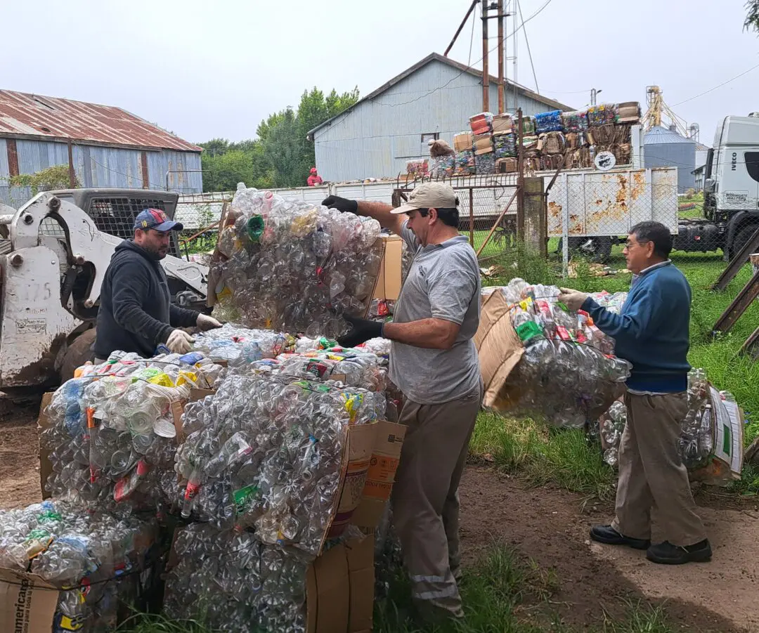 Villa Cañás entregó más de seis mil kilos de materiales reciclables