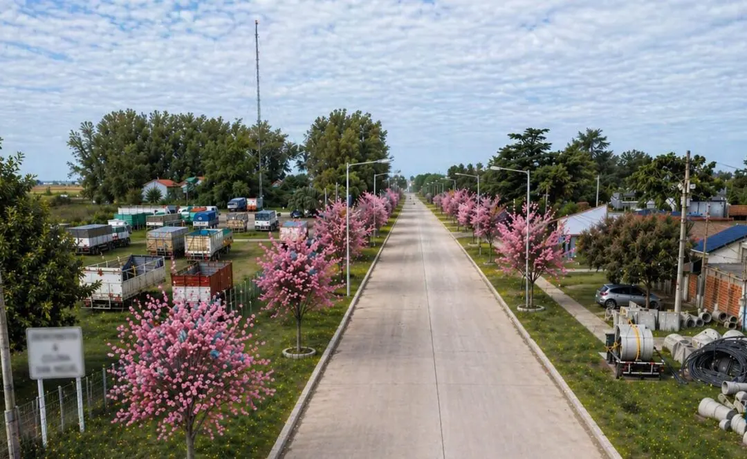 Santa Isabel pavimenta Avenida Santa Fe y avanza con mejoras urbanas