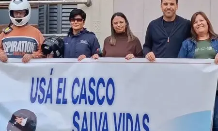 Seguridad vial: Santa Isabel lanzó un Banco Solidario de Cascos para motociclistas