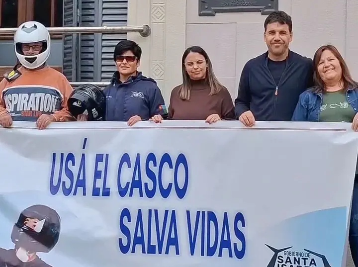 Seguridad vial: Santa Isabel lanzó un Banco Solidario de Cascos para motociclistas Seguridad vial: Santa Isabel lanzó un Banco Solidario de Cascos para motociclistas