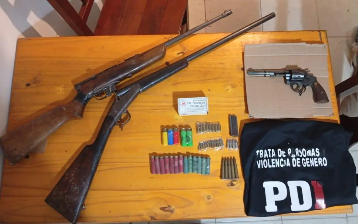 Venado Tuerto: En un allanamiento por violencia de género secuestraron armas de fuego y municiones Venado Tuerto: En un allanamiento por violencia de género secuestraron armas de fuego y municiones