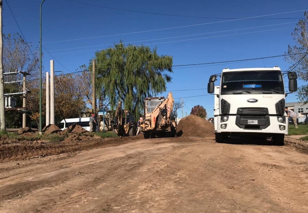 Villa Cañás: Comenzaron las obras de pavimento en la ciudad