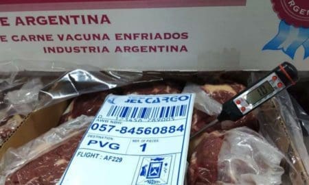 Frigorifico Swift concretó el primer envío de carne a China