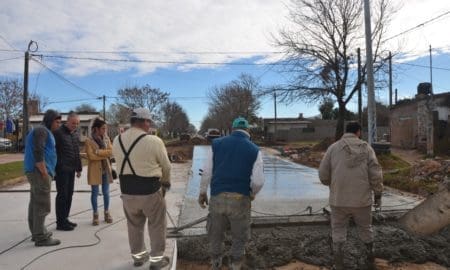 Villa Cañás: Se colocó hormigón en Av. 59 entre 36 y 38 continuando el Plan de pavimentación