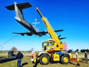 Villa Cañás: El Pucará A-512 quedó emplazado en el Aeroclub Villa Cañás: El Pucará A-512 quedó emplazado en el Aeroclub
