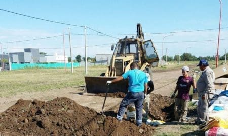 Villa Cañás: Trabajos del día Obras y Servicios