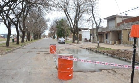 Villa Cañás: Trabajos del día Obras y Servicios