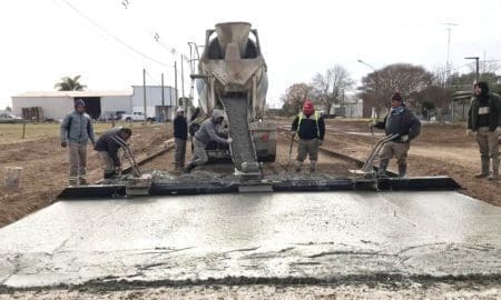 Villa Cañás: Trabajos del día Obras y Servicios