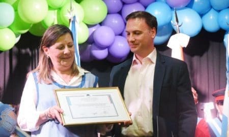 Chovet: Enrico gestionó la llegada de nuevo juegos infantiles al Jardín 202