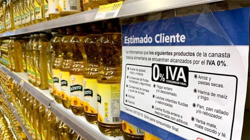Se cae la exención del Iva para 13 alimentos y habría aumentos de hasta 21 %