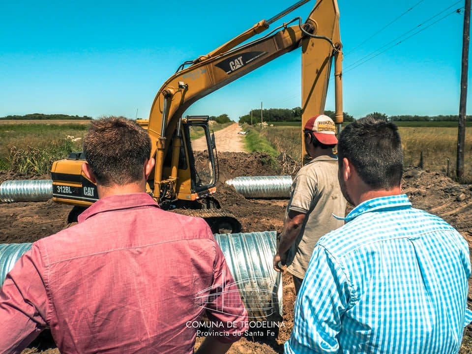 Teodelina: Poleri monitoreó los trabajos en los caminos rurales de cara a la cosecha gruesa