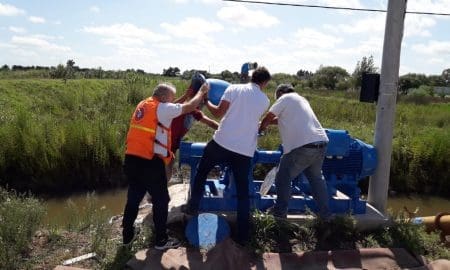 Melincué: Instalan nueva bomba que opera con mayor caudal y mejor tecnología