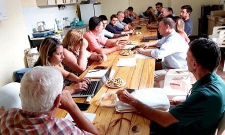 Gizzi participó de la reunión del Comité de Cuenca de Las Encadenadas