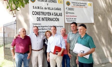 El senador Enrico junto a las instituciones de la región